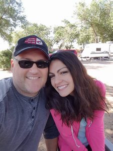 Camping selfie